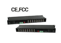 Cổng FC 60km Bộ chuyển đổi cáp quang 16 kênh Video 1 Kênh RS485 Trả về dữ liệu